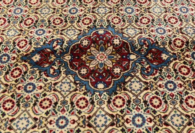 Vintage Cream Floral 3'4X9'6 Mood Persian Runner Rug - 6