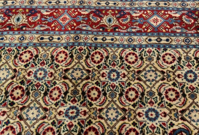 Vintage Cream Floral 3'4X9'6 Mood Persian Runner Rug - 8