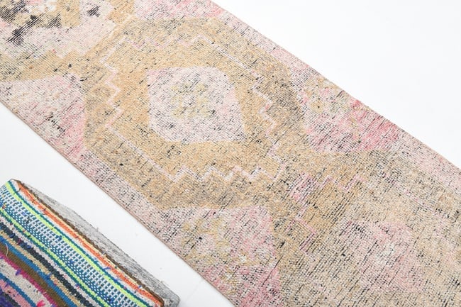 2'8'' x 11'1'' Vintage Wool Runner Rug - 5952 - 8