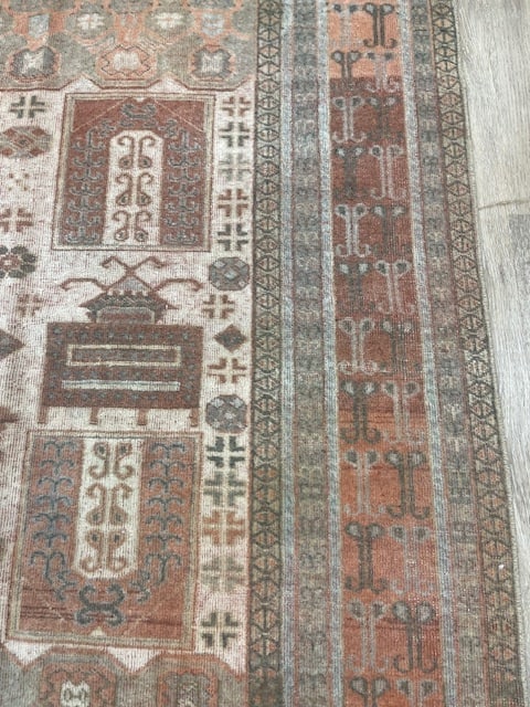 Antique Turkish Village Rug-5369 - 4