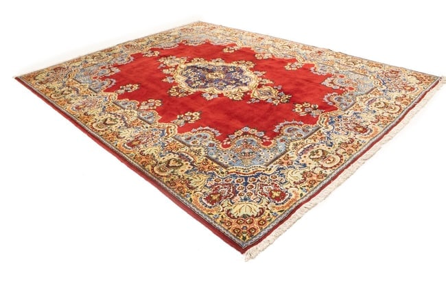 Vintage Floral Classic Red 10X13 Tabriz Persian Rug - 6