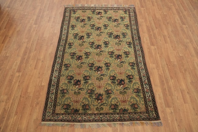 Super Fine Quality Pre-1900 Antique Senneh Persian Wool Rug 5x7 - 3