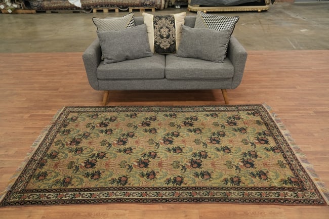 Super Fine Quality Pre-1900 Antique Senneh Persian Wool Rug 5x7 - 4