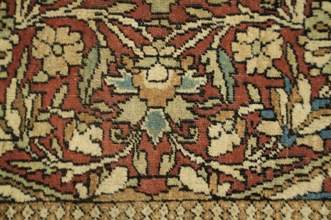 Pre-1900 Antique Sarouk Farahan Persian Wool Rug 4x7 - 12