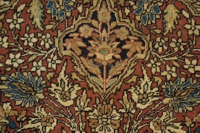 Pre-1900 Antique Sarouk Farahan Persian Wool Rug 4x7 - 8