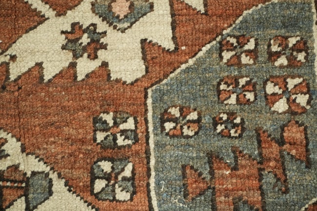 Antique Vegetable Dye Heriz Serapi Persian Area Rug 10x13 - 10
