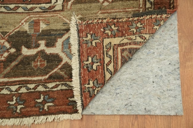 Antique Vegetable Dye Heriz Serapi Persian Area Rug 10x13 - 6