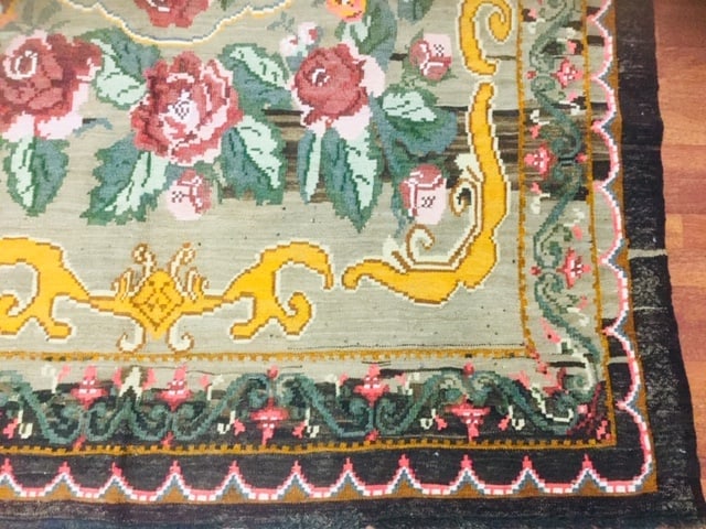 Antique Eastern Euorpe Moldava Kilim Rug-1607 - 3