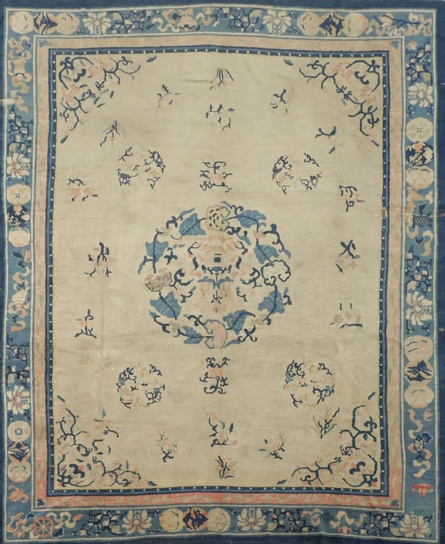 Antique Peking Chinese Wool Area Rug 9x11 (1 of 20)