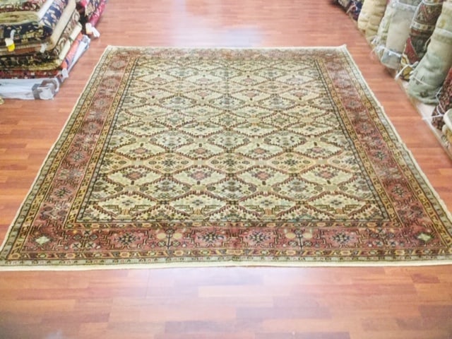 Antique Turkish Ushak rug-3905: Title:Antique Turkish Ushak rug-3905 Description:Antique all over Turkish Ushak rug, from west of Turkey, size, 8 ft. 8 inches by 9 ft. 10 inches, circa 1930, excellent condition with a good pile thro
