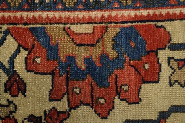 Pre-1900 Antique Vegetable Dye Sarouk Farahan Persian Rug 4x6 - 10