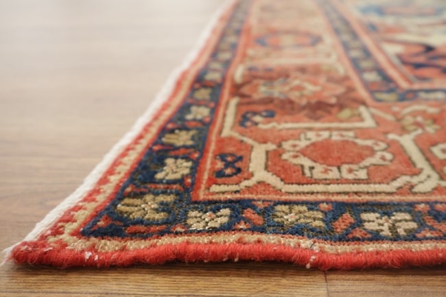 Pre-1900 Antique Vegetable Dye Sarouk Farahan Persian Rug 4x6 - 12