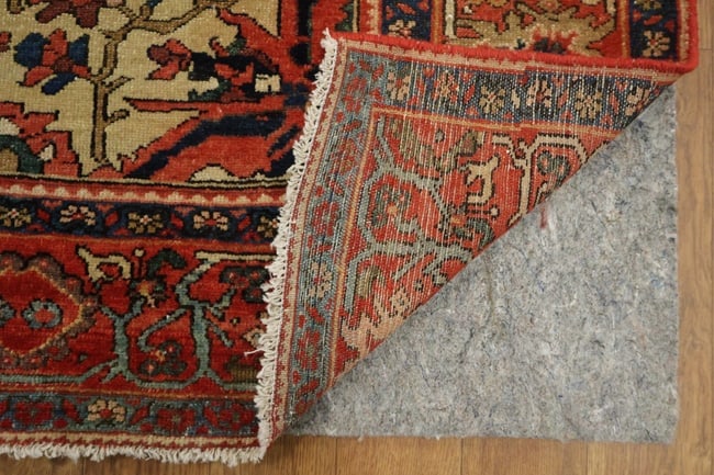 Pre-1900 Antique Vegetable Dye Sarouk Farahan Persian Rug 4x6 - 7