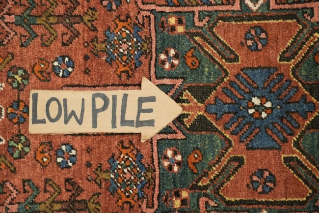 Antique Heriz Serapi Persian Runner Wool Rug 3x13 - 11