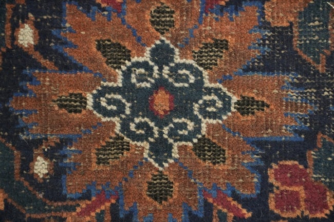 Blue Antique Balouch Persian Wool Rug 4x7 - 7