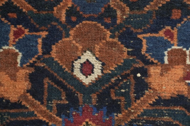 Blue Antique Balouch Persian Wool Rug 4x7 - 8