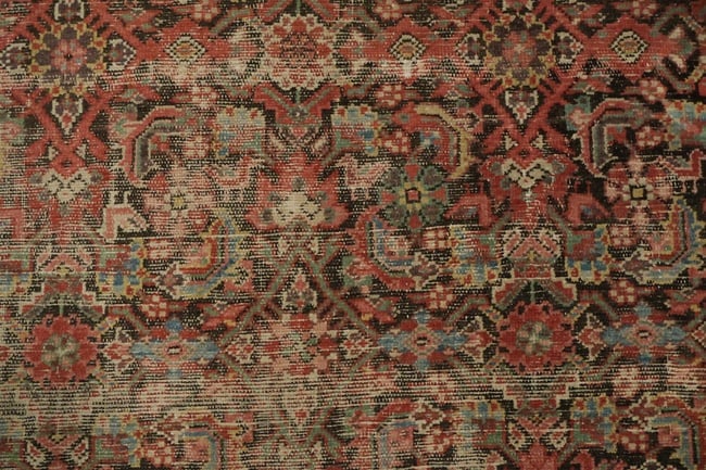 Pre-1900 Antique Malayer Persian Large Wool Rug 7x17 - 11