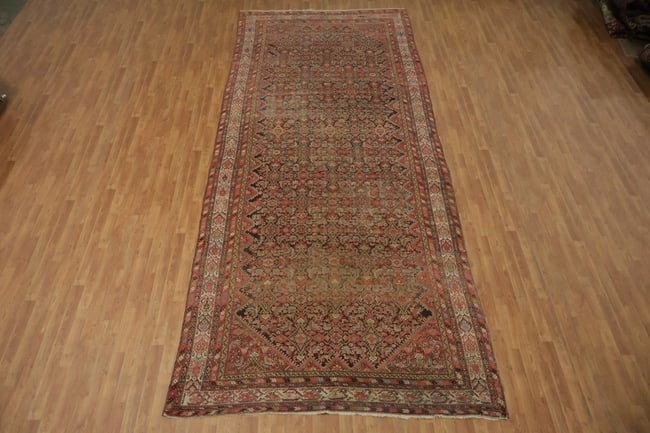 Pre-1900 Antique Malayer Persian Large Wool Rug 7x17 - 2