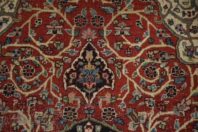 Antique Sarouk Farahan Persian Wool Area Rug 8x11 - 11