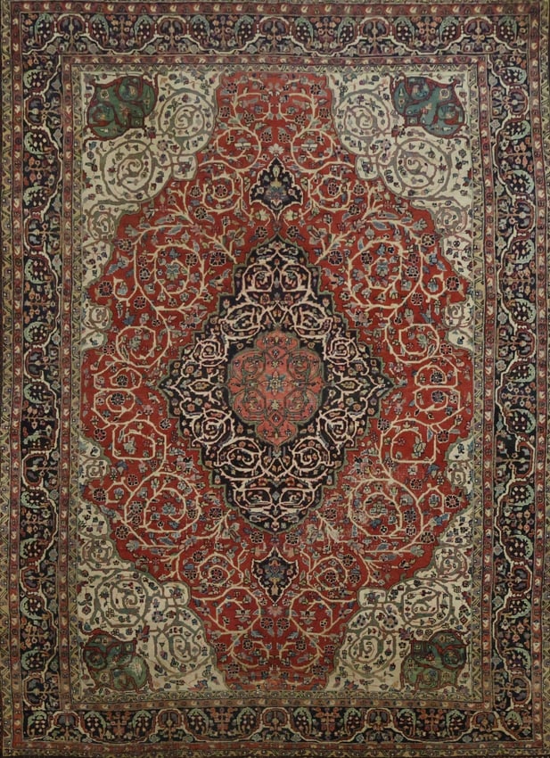 Antique Sarouk Farahan Persian Wool Area Rug 8x11 (1 of 20)