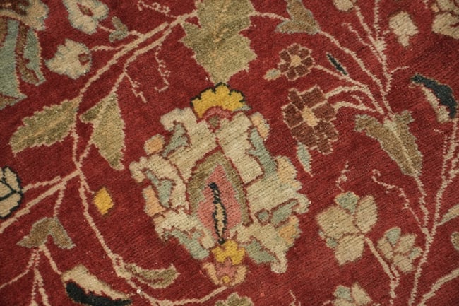 Pre-1900 Antique Vegetable Dye Tabriz Haj Jalili Persian Wool Area Rug 9x13 - 10