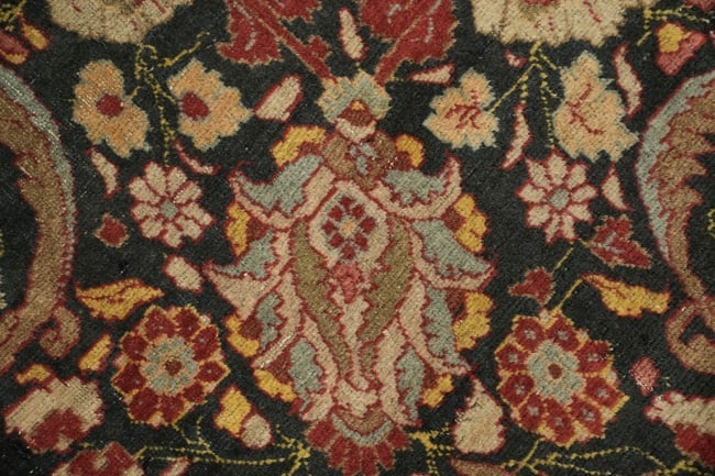 Pre-1900 Antique Vegetable Dye Tabriz Haj Jalili Persian Wool Area Rug 9x13 - 11