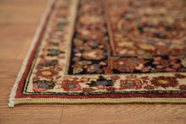 Pre-1900 Antique Vegetable Dye Tabriz Haj Jalili Persian Wool Area Rug 9x13 - 14