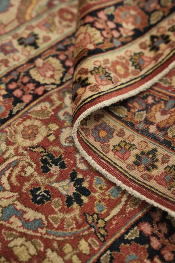 Pre-1900 Antique Vegetable Dye Tabriz Haj Jalili Persian Wool Area Rug 9x13 - 16