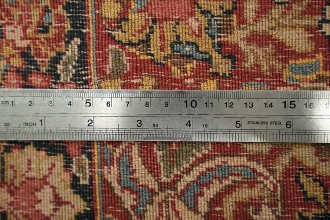 Pre-1900 Antique Vegetable Dye Tabriz Haj Jalili Persian Wool Area Rug 9x13 - 18