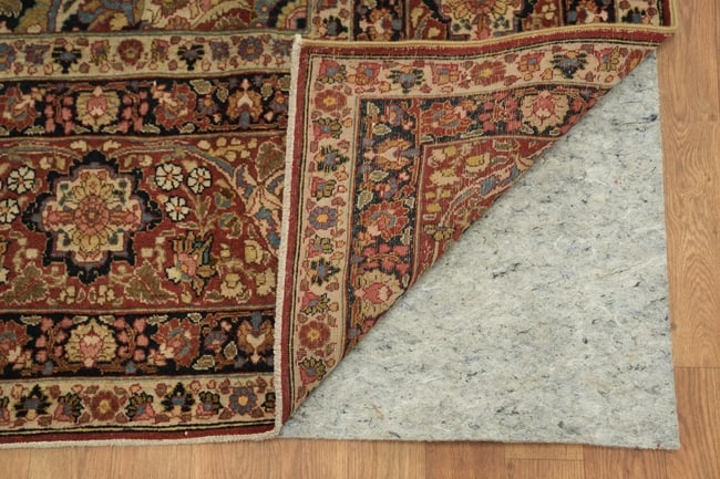 Pre-1900 Antique Vegetable Dye Tabriz Haj Jalili Persian Wool Area Rug 9x13 - 6