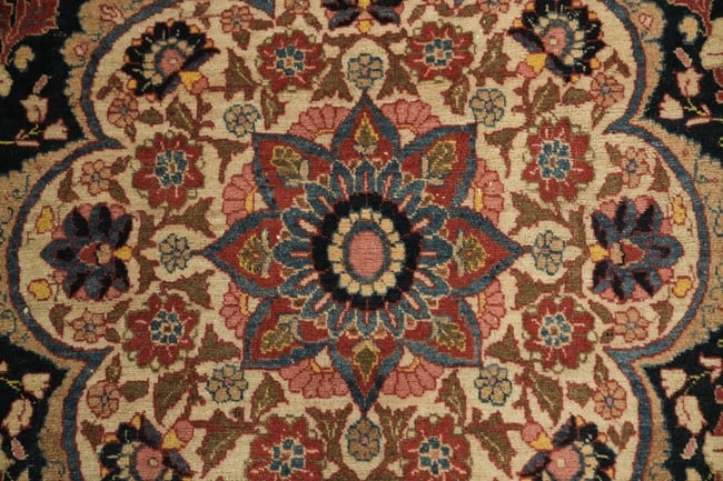 Pre-1900 Antique Vegetable Dye Tabriz Haj Jalili Persian Wool Area Rug 9x13 - 7