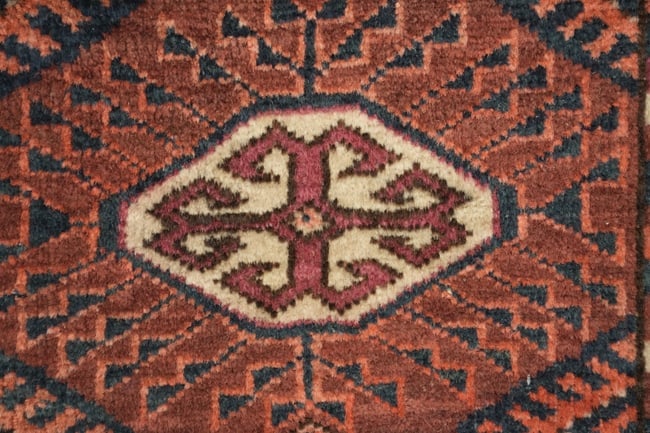 Antique Turkoman Oriental Tribal Wool Area Rug 7x10 - 11