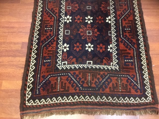 Antique Persian Baluch Runner-4844 - 2