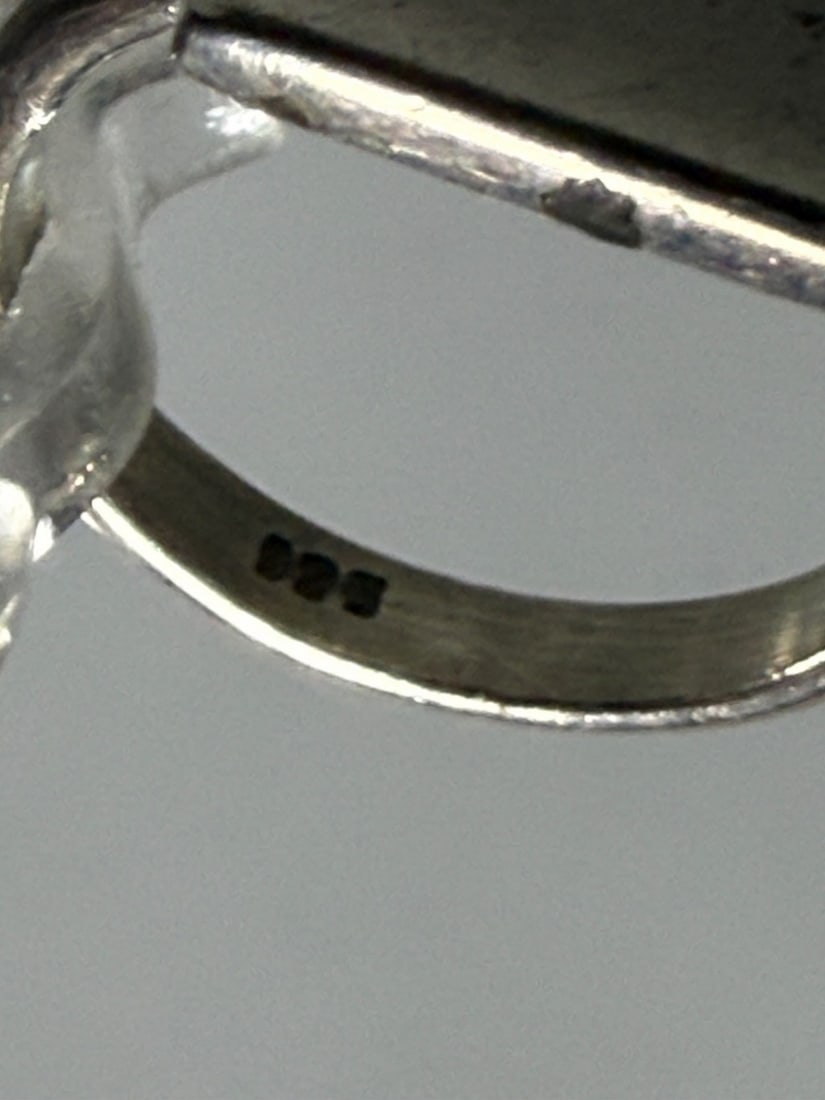 Sterling Silver Monogrammed Signet Ring - 3