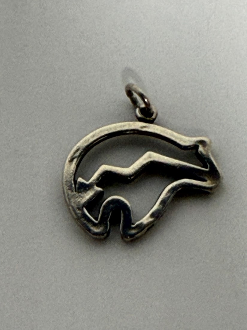 Sterling Silver Bear Fetish Pendant - 2