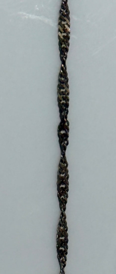 Sterling Silver Twisted Rope Chain Necklace - 2