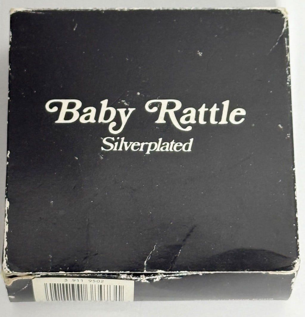 Silverplated Duck Baby Rattle - 3