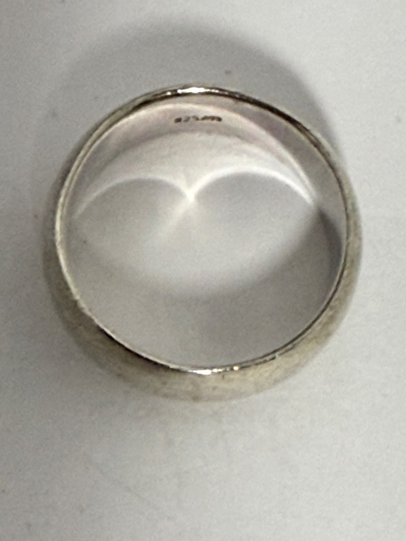 Sterling Silver Domed Band Ring - 2
