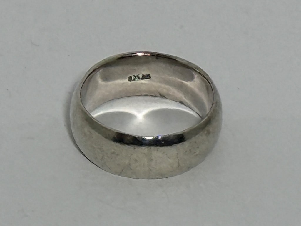 Sterling Silver Domed Band Ring - 3