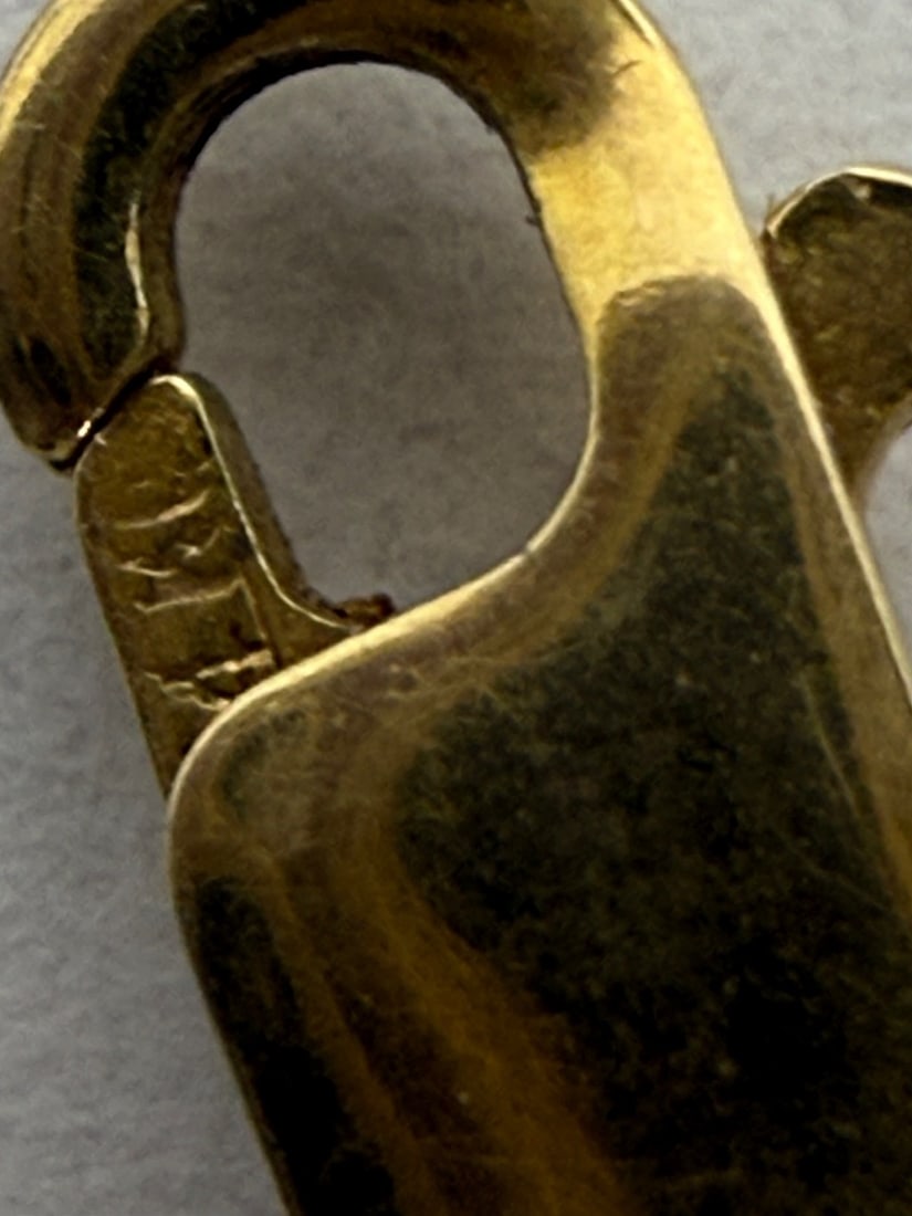 14k Yellow Gold Dolphin Charm Bracelet - 5
