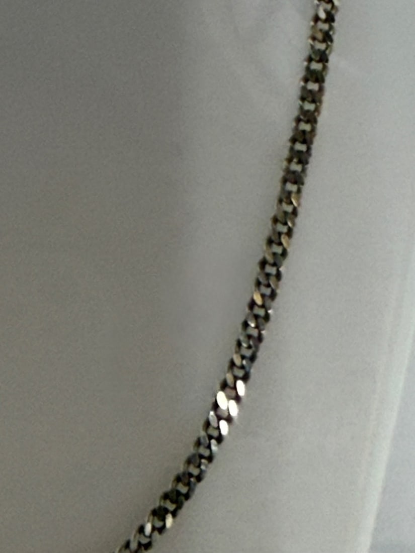 Sterling Silver Curb Link Chain Necklace - 2