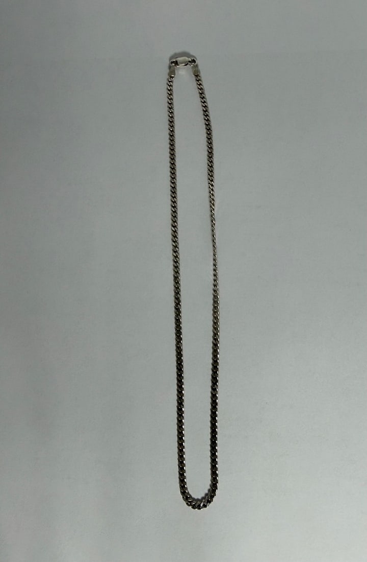 Sterling Silver Curb Link Chain Necklace - 3