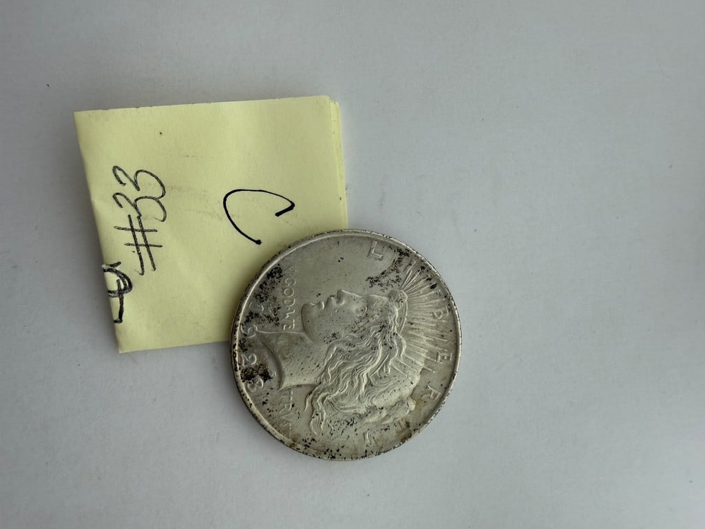 1922 Peace Silver Dollar Coin - 3