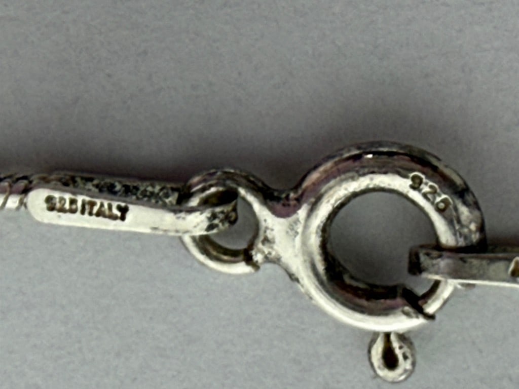 Sterling Silver Marcasite Eiffel Tower Pendant Necklace - 4
