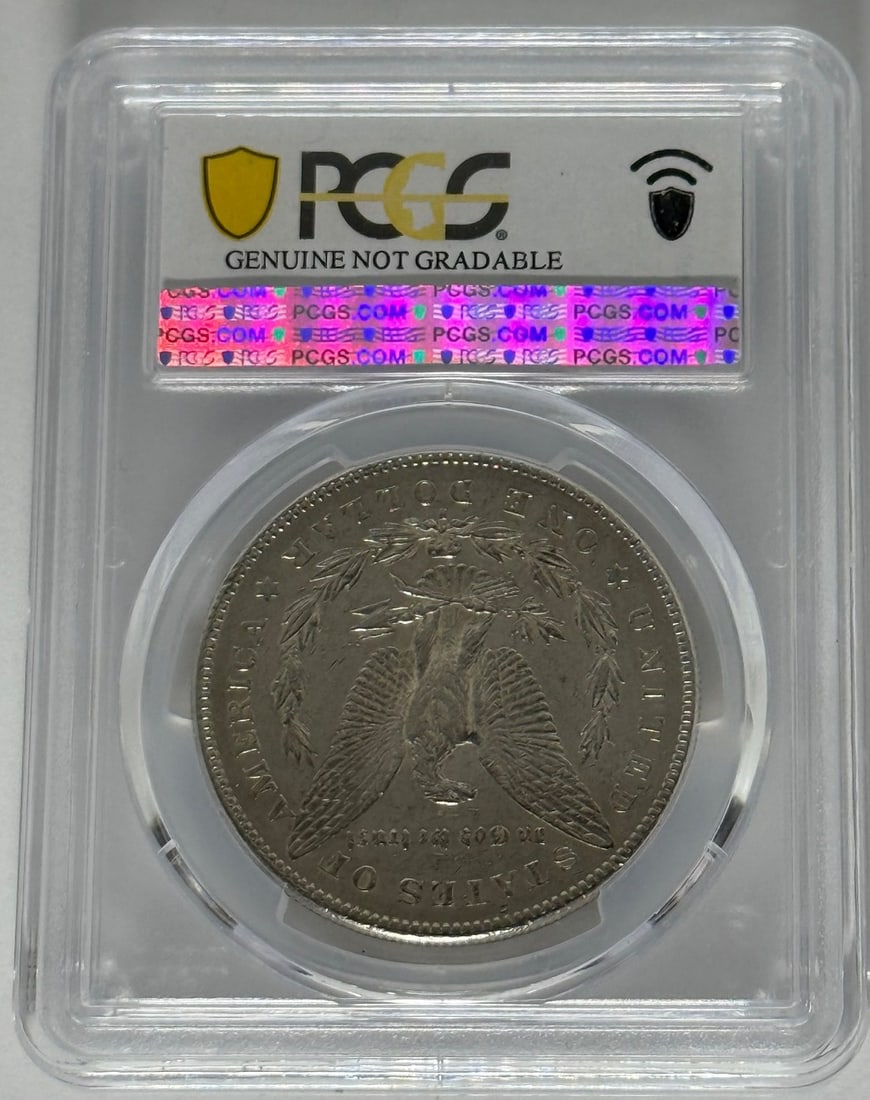 1878-S Morgan Silver Dollar, PCGS Genuine Cleaned-UNC Detail - 2