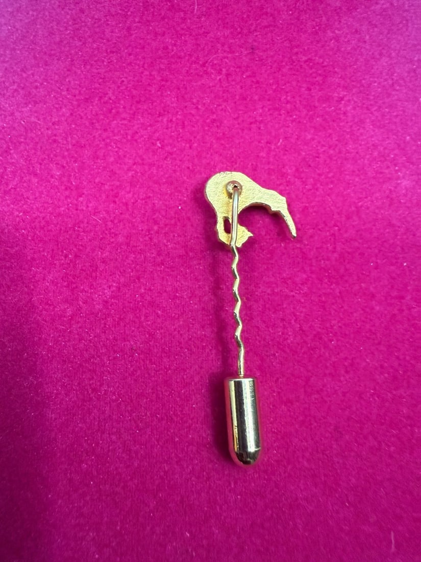 Gold-tone Kiwi Bird Stick Pin - 3