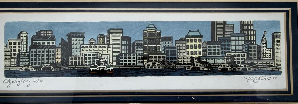 Mark S. Gardner "City Sighting" Framed Print, 1994 - 4