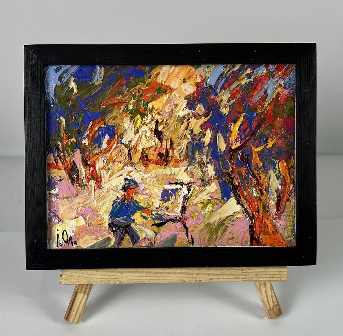 Oil painting Autumn sketch in front of the forest Oleksiy Ivanyuk: Title: Oil painting Autumn sketch in front of the forest Oleksiy Ivanyuk Description: NoAAA6457 Oil painting Autumn sketch in front of the forest Oleksiy Ivanyuk reveals a powerful and expressive