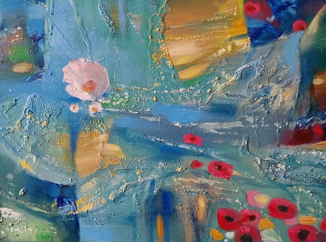 Abstract oil painting Aqua Vita Anatoly Tarabanov - 10