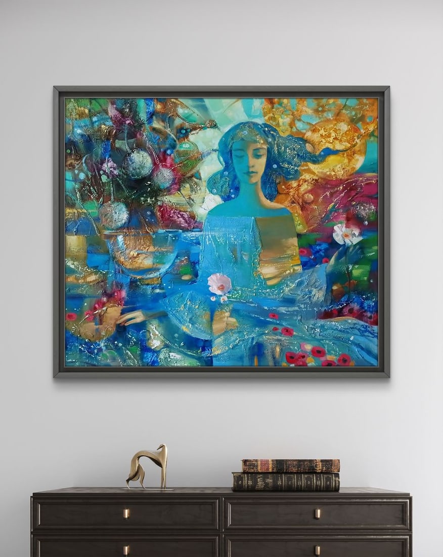 Abstract oil painting Aqua Vita Anatoly Tarabanov - 3